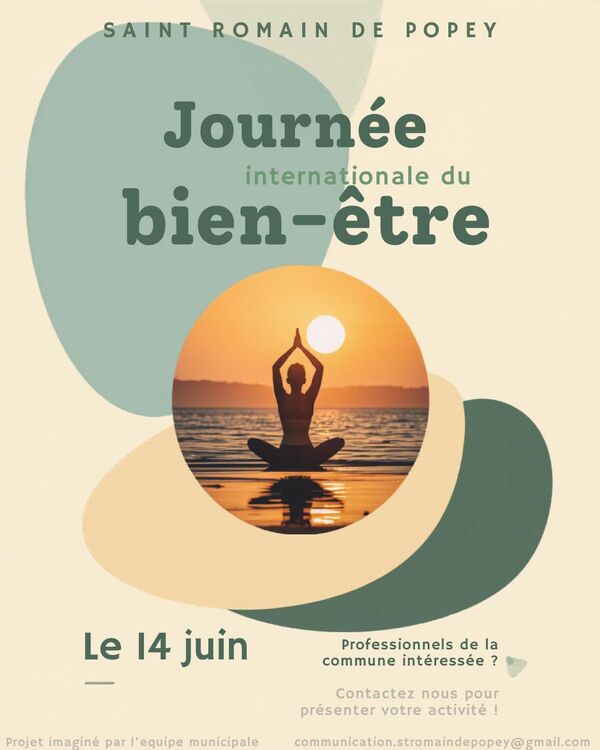 Journée Internationale du bien-être - Appel aux praticiens